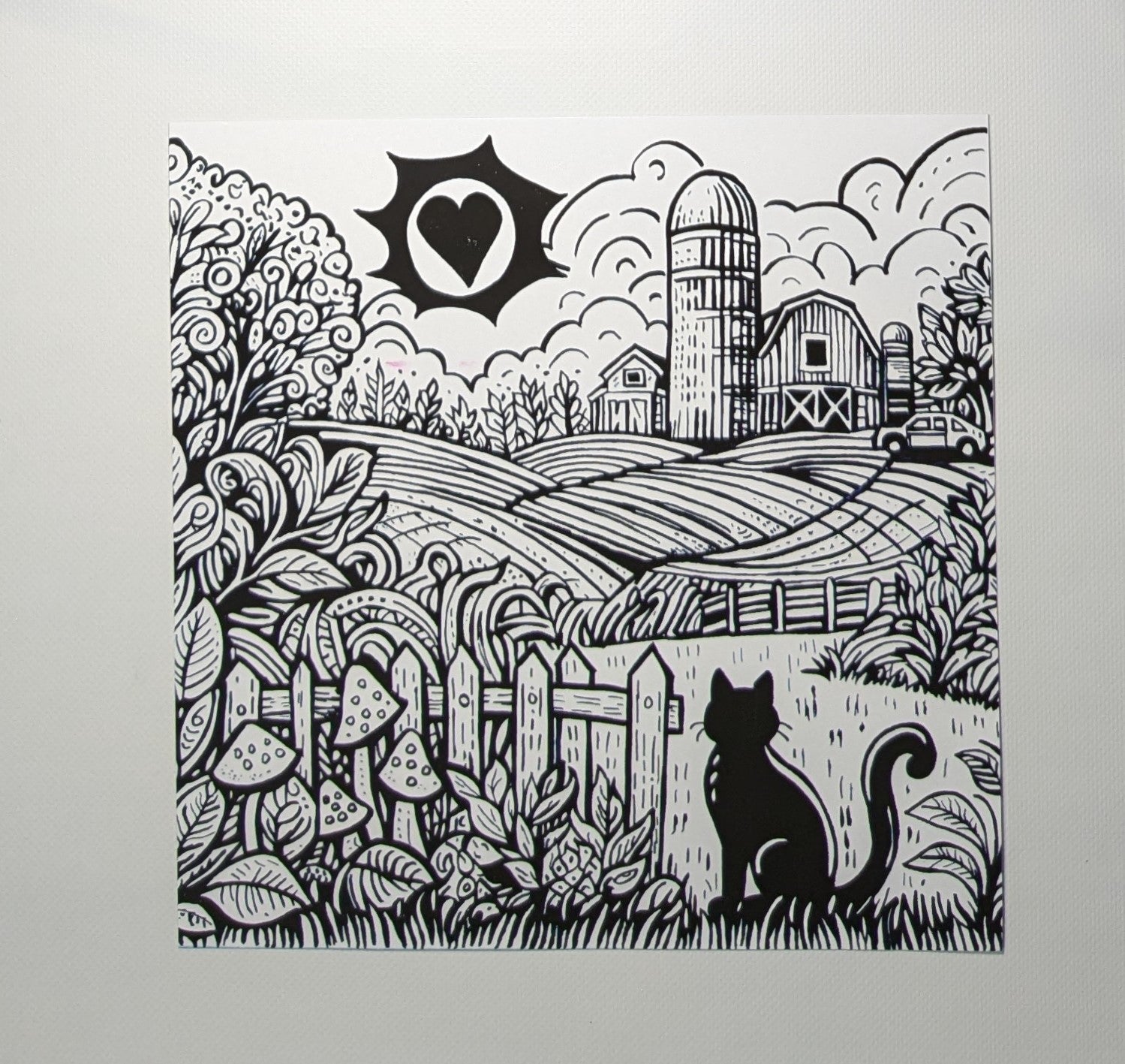 The Farmer's Cat (Print) - The Painting Scientist