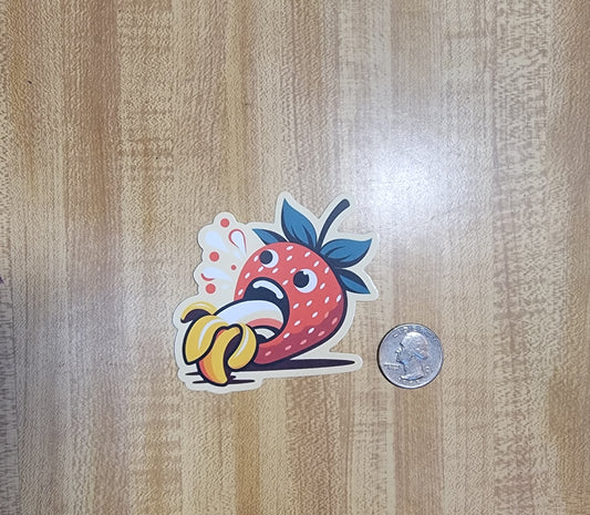 Strawberry Banana Smoothie (Sticker)