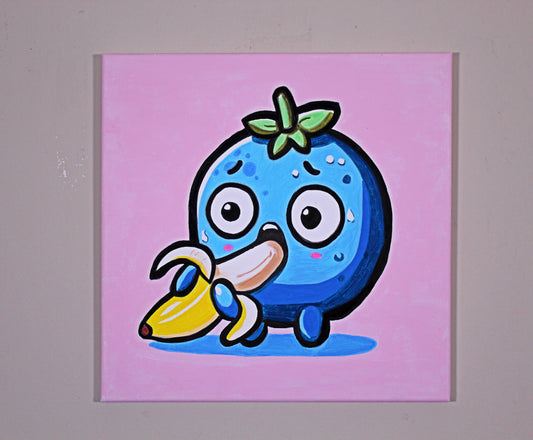 Blueberry Eating Banana
