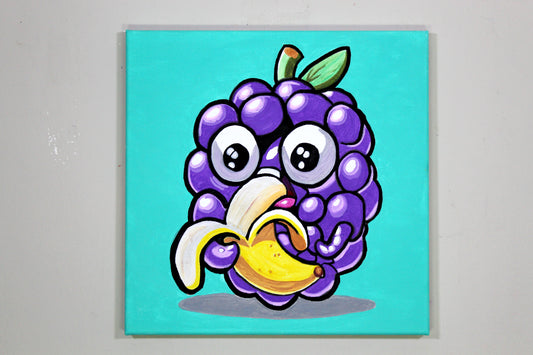 Mulberries Eating Banana